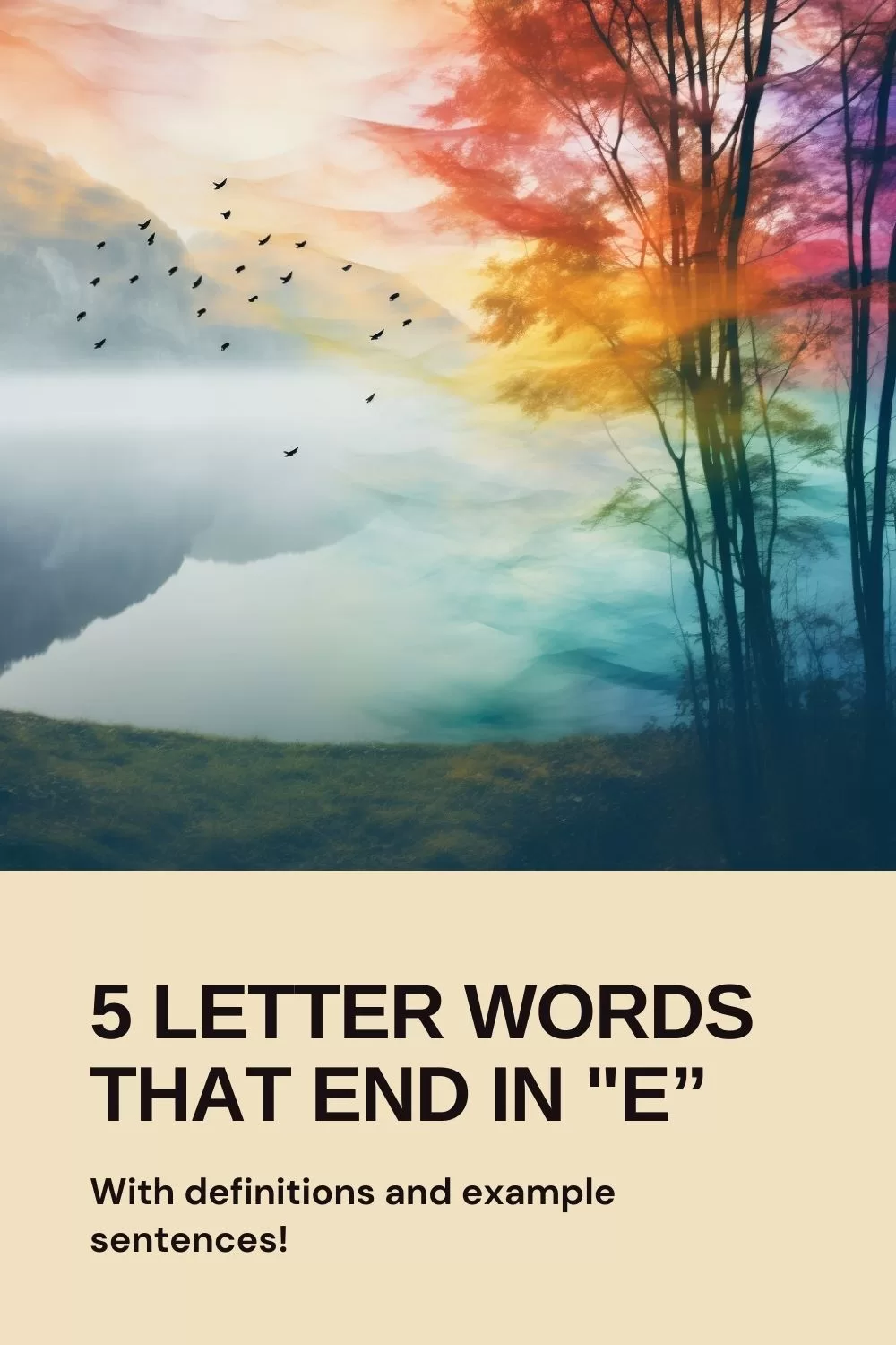 5-Letter Words Ending in E: Wordle Clue List - NFT Art with Lauren  McDonagh-Pereira Photography