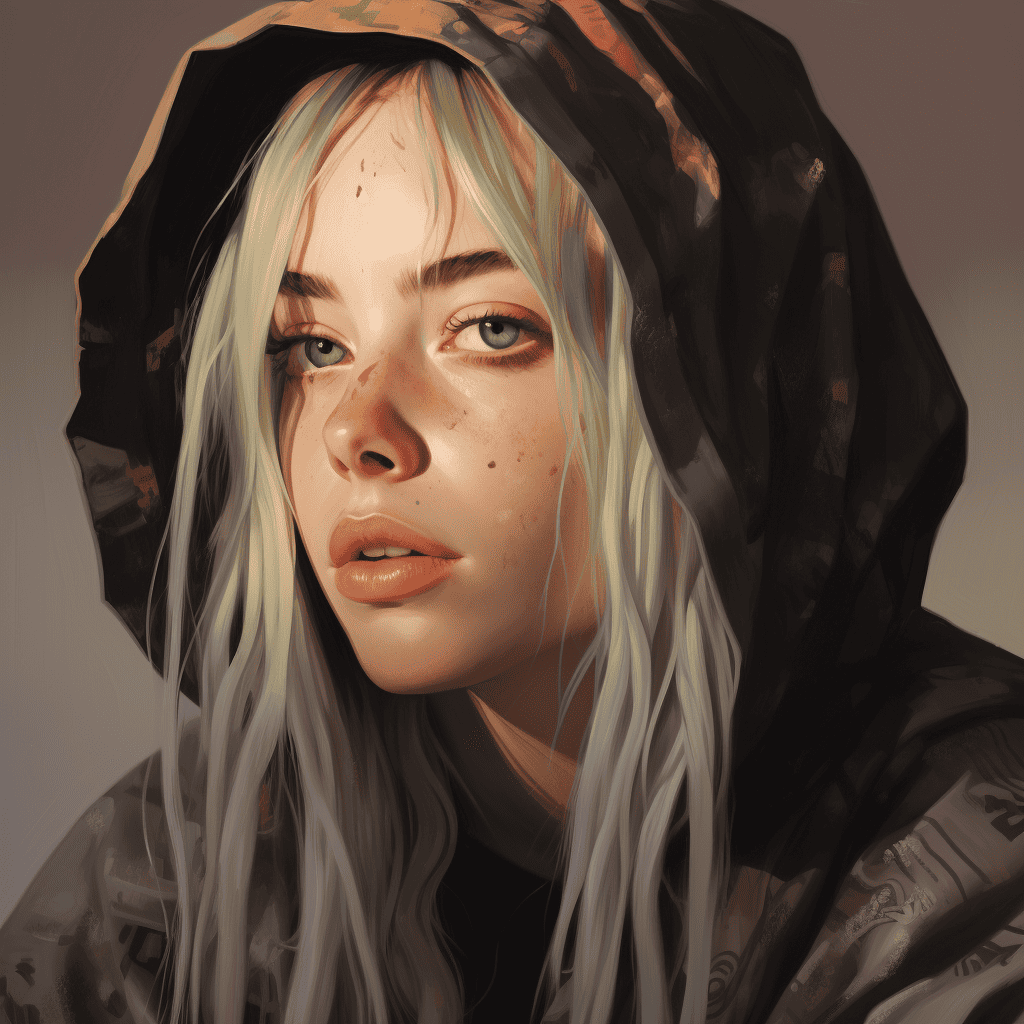 How to Make Billie Eilish AI Art in Midjourney - NFT Art with Lauren  McDonagh-Pereira Photography