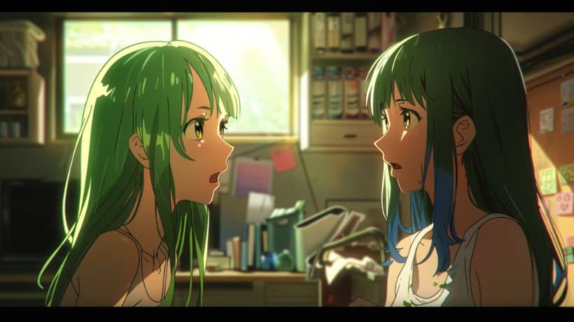 two anime characters having a conversation